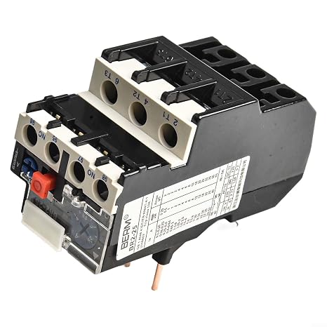 NR2-25 Thermal Overload Relay 0.1-25A for CJX2 Contactors,3 Phase Motor Protection with Manual Reset and Temperature Compensation(2.5-4 Amp)