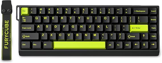 FKZ M68 HE Rapid Trigger RGB Gaming Keyboard,65% Hall Effect Magnetic Switch with Adjustable Actuation 8000 Hz Polling Rate Hot Swap Wired Mechanical Keyboard for PC/Mac Gamer (Black)