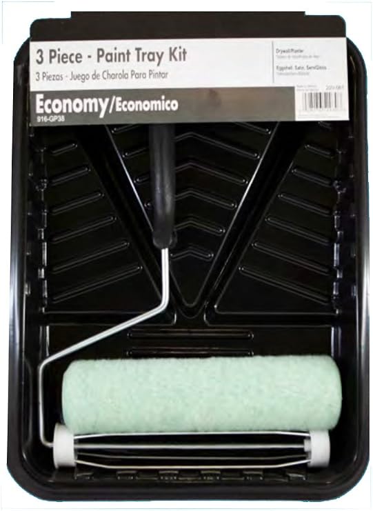 916-GP38 RollerLite All Purpose Professional Standard Economy Kit with Plastic Tray, Roller and Roller Cover (3 Piece), 9"