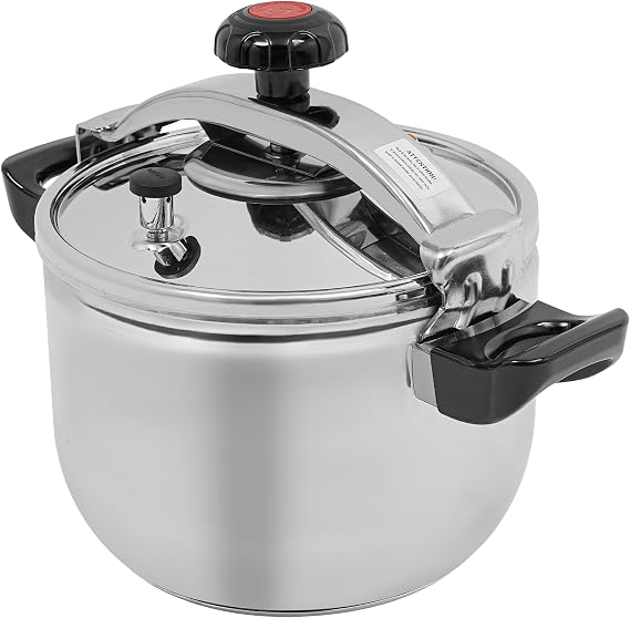 Pressure Cooker, 11.62Qt Stainless Steel Pressure Pot, 60Kpa High-Pressure Pressure Stewing Canner Quick Cooking Explosion-Proof Cookware for All Stoves Induction Gas Electric (11L/11.62 Qt)