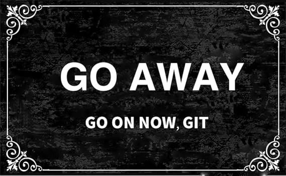 30x17 Inch Go Away Door Mat Go Away Front Door Mat Outdoor Welcome Mat Go Away Welcome Mat Outdoor Funny Door Mat