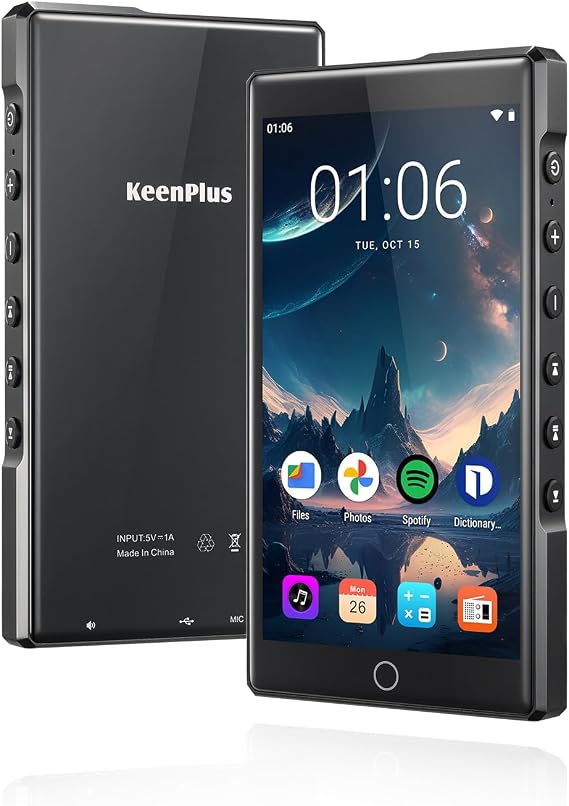 144GB MP3 Player with Bluetooth and WiFi, Real HiFi MP3 Player 4.3" FHD Zinc Alloy Panel Touch Screen, MP4 Players,Music Player with Spotify,Pandora,Amazon Music