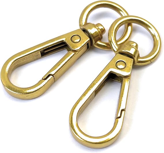 10 Pcs 1/2'' Antique Gold Swivel Lobster Claw Clasps for Purse