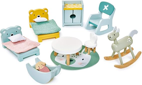Tender Leaf Toys - Dollhouse Accessories - Detailed Wooden Furniture Sets and Room Decor - Encourage Creative and Imaginative Fun Play for Children - Age 3+