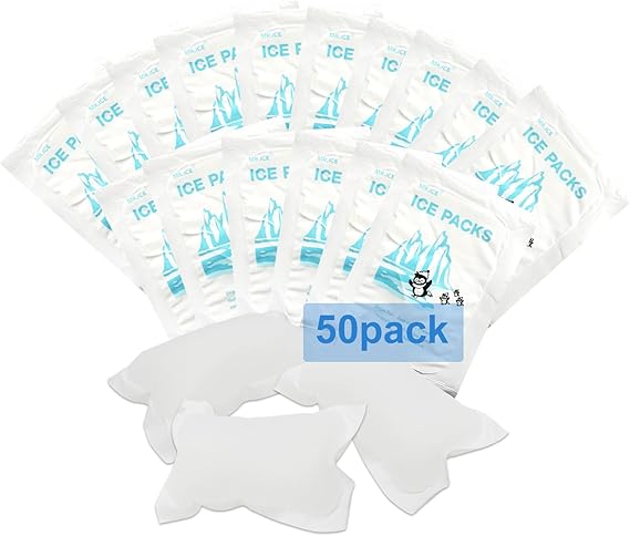 Ice Pack Cool Box,Ice Pack For Food,Ice Pack Sheet,Ice Packs Food Transport,Ice Pack For Shipping,Food Ice Packs Reusable,Ice Packs For Cooler Box 4.7" X 3.3"
