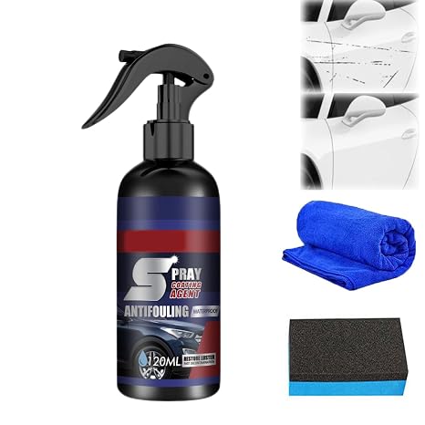 Multi-Functional Coating Renewal Agent, 3 in 1 Ceramic Car Coating Spray, High Protection Quick Car Spray, Car Fast-Acting Coating Spray (120ml)
