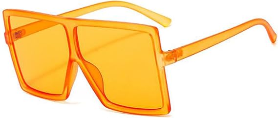 Square Oversized Sunglasses for Women Man Ultralight Fashion Flat Top Big Shades Sunglasses