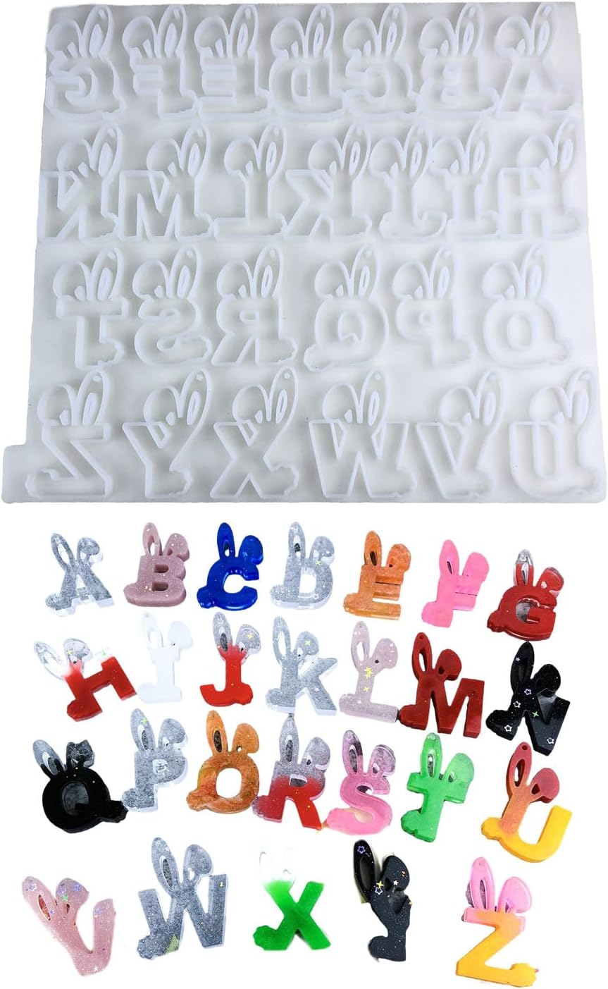Made of durable silicone, you can make a personalized alphabet pendant. For handmade use, elegant home project supplies and handmade crafts