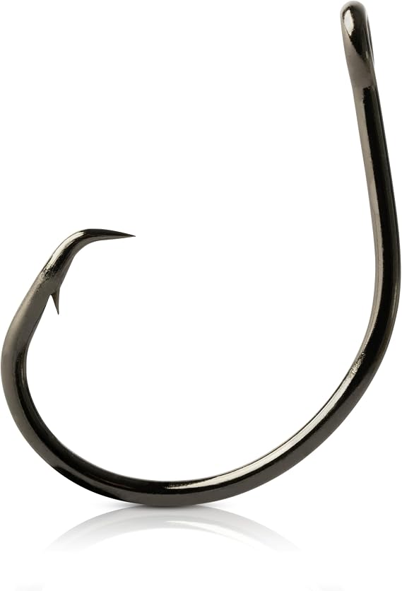 Mustad Demon Offset Circle Hook, 3X Strong - Black Nickel, 25pk