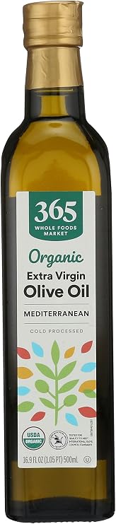 365 by Whole Foods Market, Organic Extra Virgin Olive Oil 100% Mediterranean Blend, 16.9 fl oz