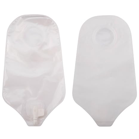 ConvaTec 401545 SUR-FIT Natura Urostomy Pouch with 1-Sided Comfort Panel, Standard, Accuseal Tap with Valve, Transparent, 2-1/4" Flange, 10" Size, Pack of 10