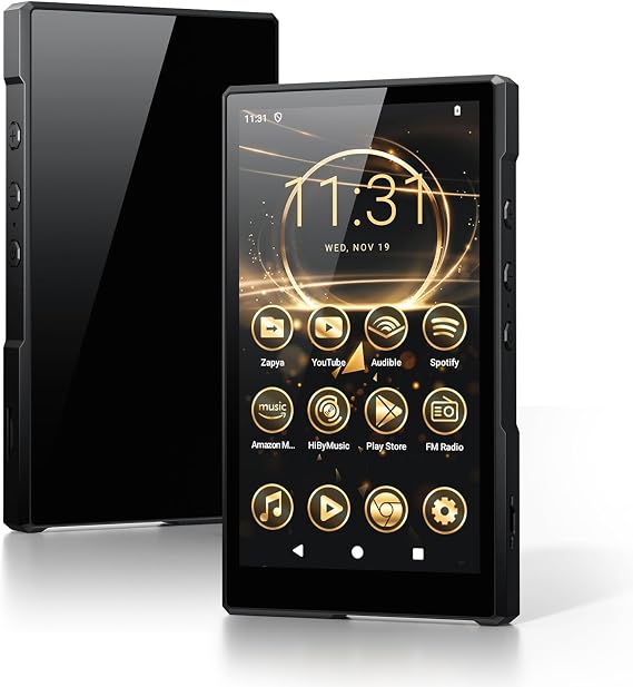 Luoran MP3 Player with Bluetooth and WiFi, 5" HD Touchscreen | Android 14 MP4 Music Player with Spotify, Play Store