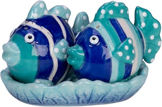 Ceramic Fish Salt and Pepper