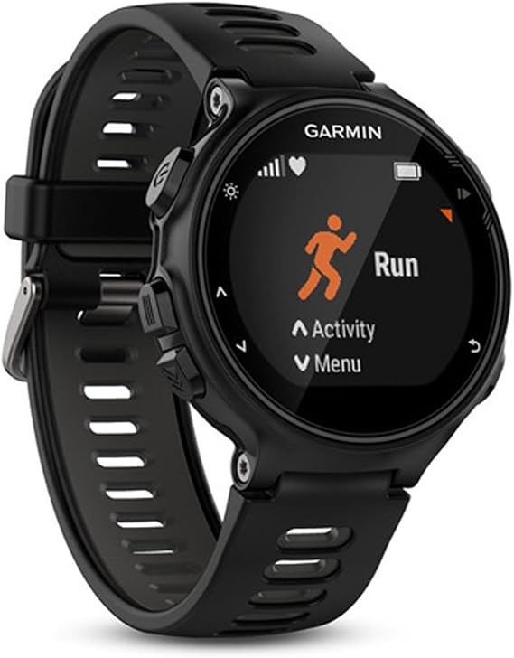 Garmin 010-01614-00 Forerunner 735XT, Multisport GPS Running Watch with Heart Rate, Black/Gray