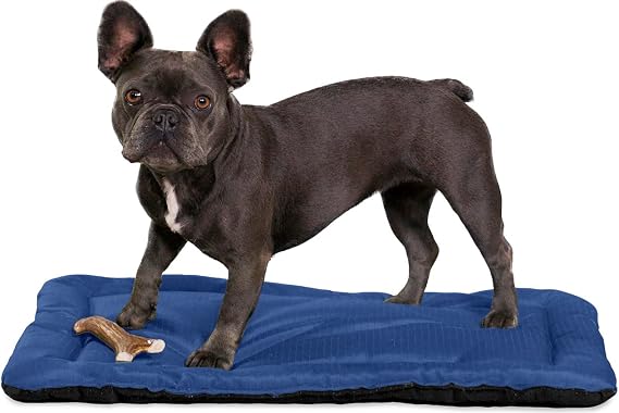 K9 Ballistics Tough Ripstop Dog Crate Pad, 23 x 17, Blue Quartz | Durable, Machine Washable, XS Kennel & Travel Mat for Puppies and X Small Dogs, Fits 24" Wire Crate