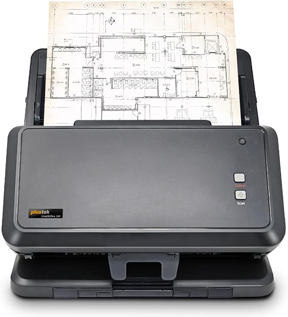 Plustek Large Format Document Scanner S30 - Wide Format Tabloid, Ledger, A3