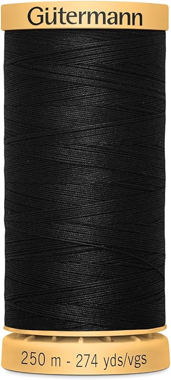 Natural Cotton Thread 273 Yards-Black