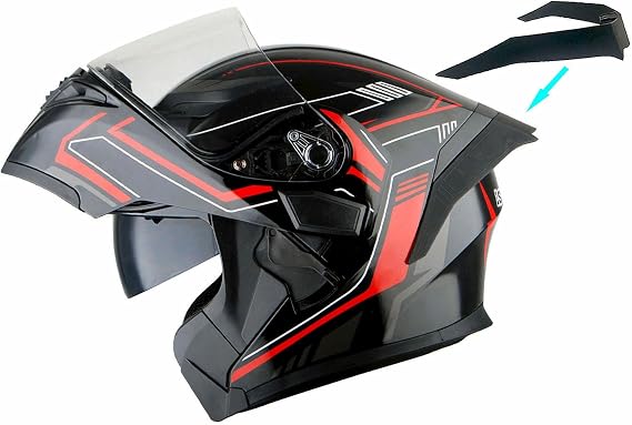 1Storm Motorcycle Modular Full Face Helmet Flip up Dual Visor Inner Sun Shield: HB89