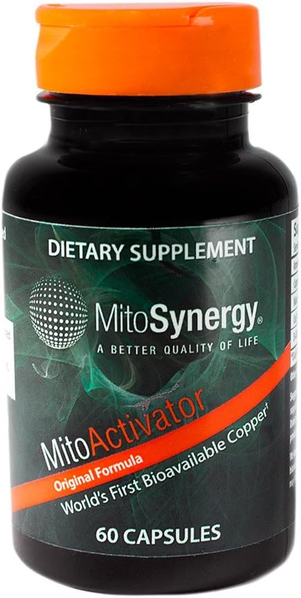 MitoActivator - Highly Bioavailable Copper Mineral Supplement - Patented Nutrient Complex - 60 Capsules