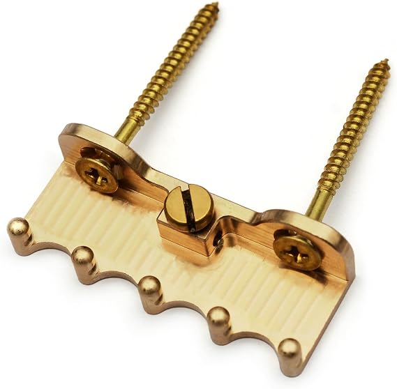 MAXCHEER CNC Precision Engineered Ultra Heavy Duty Full Brass 49.5x19mm Electric Guitar Tremolo Claw for ST/FR Tremolo Bridge System