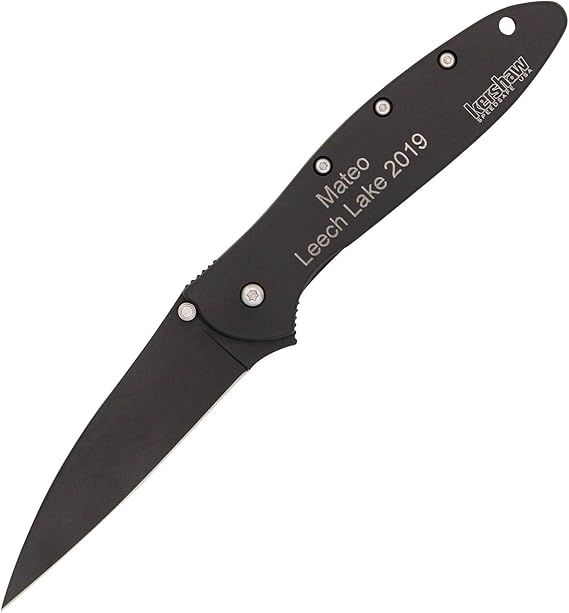 Personalized Kershaw Leek 1660CKT, 3" 14C28N Steel Blade, Cerakote Finish