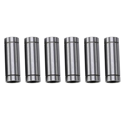 LM8LUU Linear Ball Bearings, 6Pcs 8x15x45mm Long Linear Motion Ball Bearings, for 8mm Rod 3D Printer CNC Parts