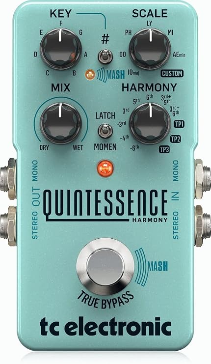 tc electronic Intelligent Harmonizer Pedal Support TonePrint Dual Voice Studio Grade Algorithm MASH Foot Switch True Bypass Built-in Buffer QUINTESSENCE HARMONY