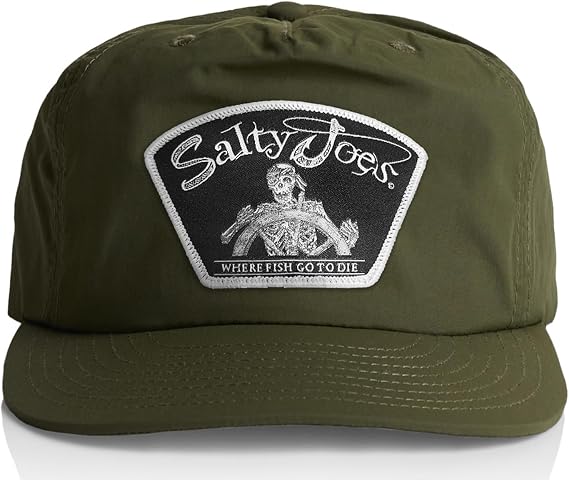 SALTY JOES Back from The Depths Patch Surf Hat: 100% Nylon, Water Resistant Surf Hats for Men Surfer Hat Fishing Hat