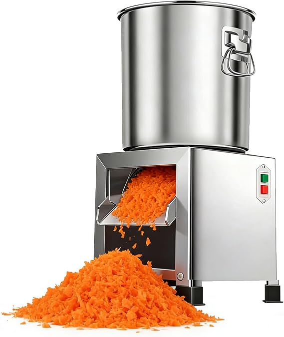 Electric Poultry Feed Crusher, Commercial Vegetable Chopper & Chicken Shredder, 1800W Stainless Steel Cutter for Vegetables, Fruits