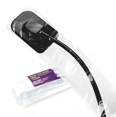 500/PK Clear 8" x 1-3/8" Digital X-Ray Sensor Cover Sleeves Sensor Bag X ray Sensor Sheaths