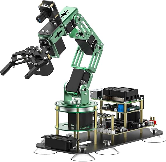 Yahboom 6DOF Robotic Arm for RPi 5 ROS2,with AI Large Model Voice Module