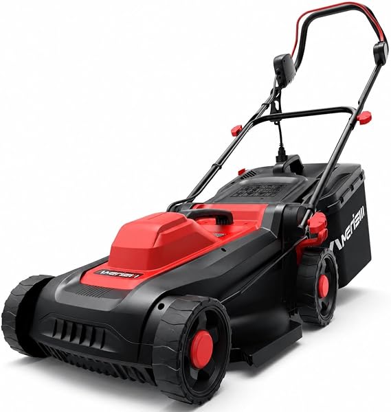 AMERISUN 14" 2IN1 Corded Electric Lawn Mower with 10-Gallon Collection Bag