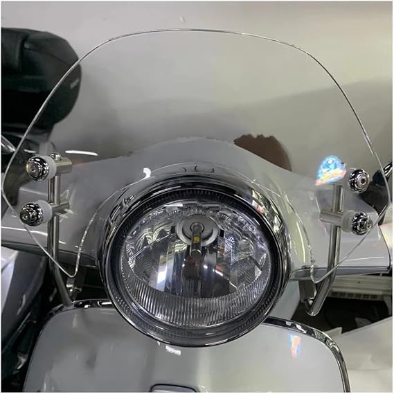 Wind Deflector Motorcycle Acrylic Small Windscreen Wind Deflector Protector Screen Windshield for Vespa Primavera 150 2013-2022