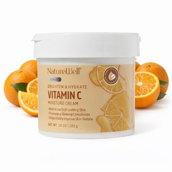 NATURE WELL Clinical Vitamin C Brighten & Hydrate Moisturizing Body Cream