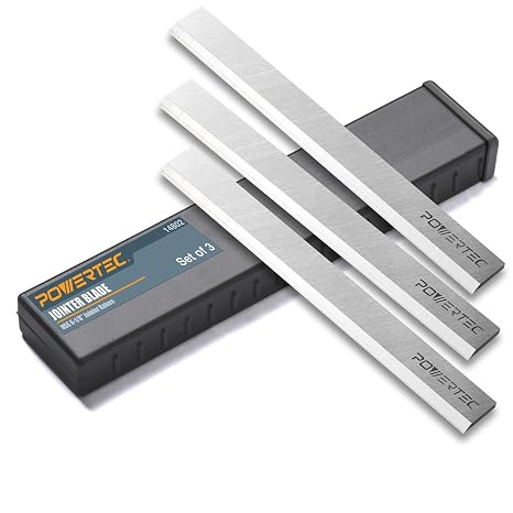 POWERTEC 6-1/8 Inch Jointer Blades for Craftsman 21705 Jointer, Replacement for 922995 Jointer Knives, Set of 3 (148022)