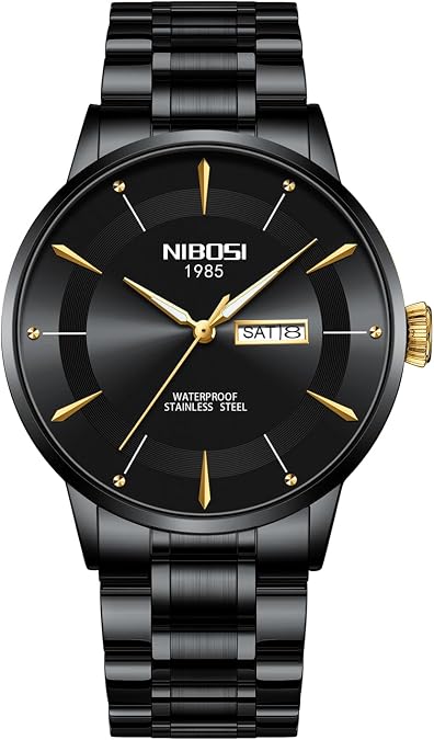 NIBOSI Watches for Men Quartz Analog Watch for Business, Sports & Daily Use