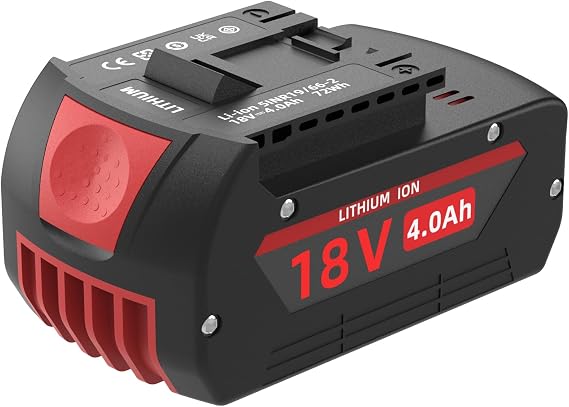 4.0Ah Replacement Battery for Bosch 18V Battery, Compatible with BAT609 BAT618 BAT609G BAT610G GBA18V80 GBA18V40 Battery & Cordless Power Tools, 18 Volt 4000mAh 72Wh Lithium-ion