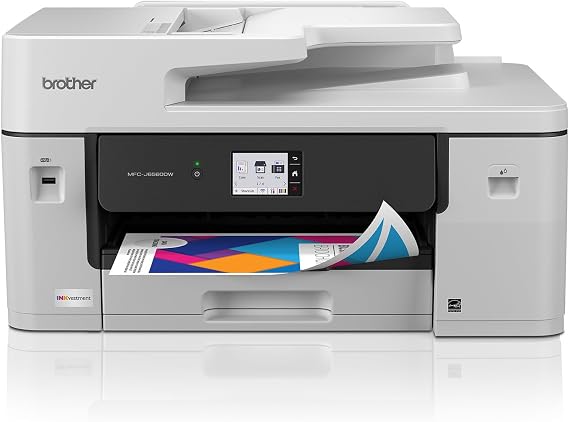 Brother INKvestment 6560 Wireless Color Inkjet All-in-One Printer with 11x17 Capabilities and 2.7 Color Touchscreen | Includes Refresh Subscription Trial(1) (MFC-J6560DW)