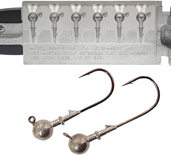 Do It Mold Shake-It Jig Size 3/16 oz. Do it Mold 3447 Cavities 6 Total