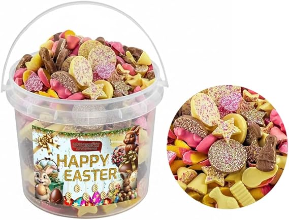 Pick & Mix Colorful Chocolate Candy Assortments With Gift Tub - Random Mixed Colorful Chocolate Candy (2kg)