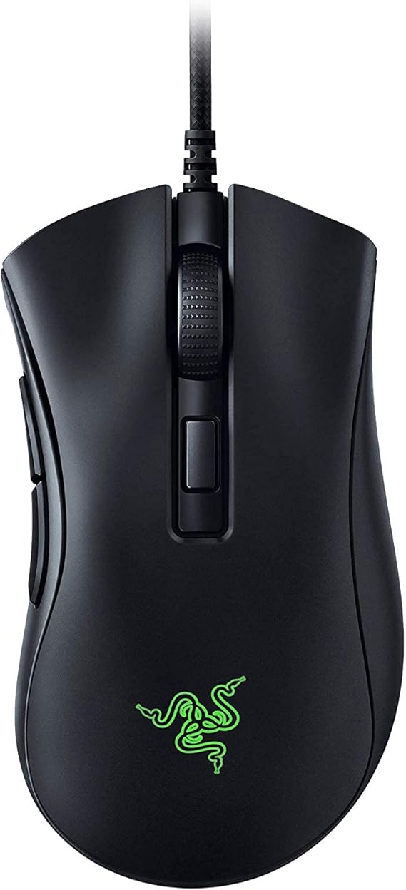 Razer DeathAdder v2 Mini Gaming Mouse: 8500K DPI Optical Sensor - 62g Lightweight Design - Chroma RGB Lighting - 6 Programmable Buttons - Anti-Slip Grip Tape Included - Classic Black