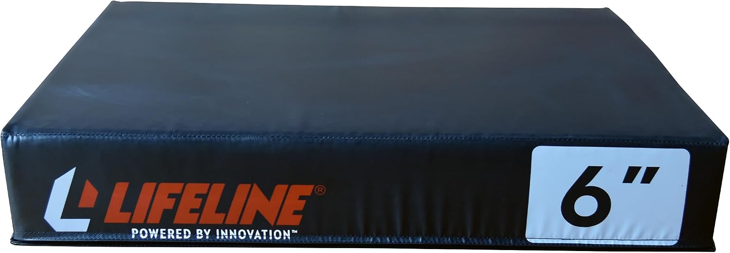 Foam Plyo Box - Durable Plyometric Jump Box with Vinyl Cover and Handles for Cross Training, HIIT, Exercise Equipment - Multiple Heights Available