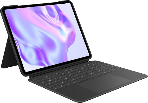 Logitech Combo Touch iPad Pro 13 Inch M4 & M5 Keyboard - Midnight Black