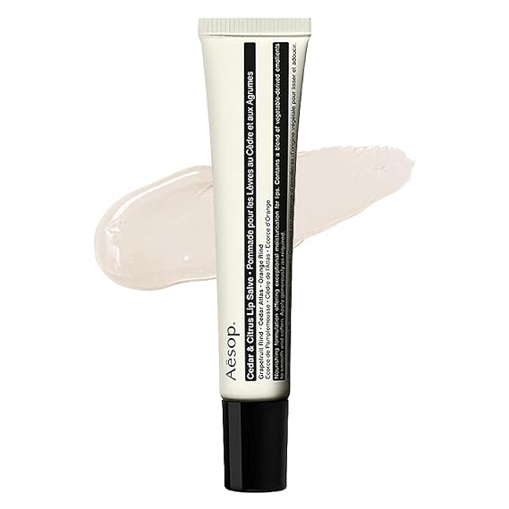 Aesop Cedar & Citrus Lip Balm | Nourishing Lip Treatment for Dry, Chapped Lips | Smooth Oil-Gel Formula | 0.3 fl oz