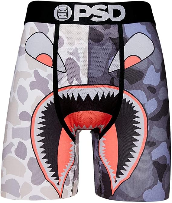 PSD Men's Brief Underwear Bottom (Black/Warface 2, L)