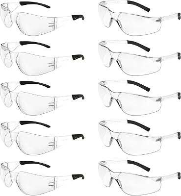 Safety Glasses ANSI Z87.1 Scratch Resistant Lab Goggles for Women Man