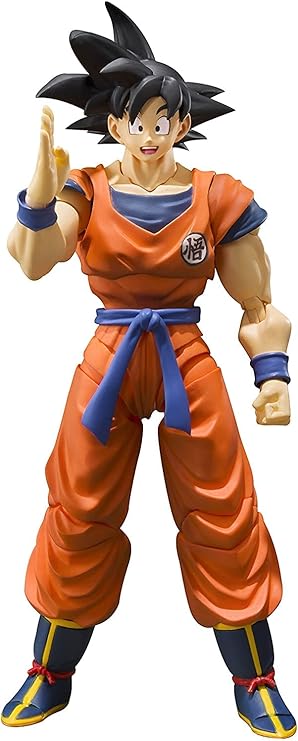 TAMASHII NATIONS - Dragon Ball Z - Son Goku - A Saiyan Raised on Earth - S.H.Figuarts Action Figure | Dragonball Z 6 Inch Action Figure S.H. Figuarts - Son Goku Raised On Earth Reissue