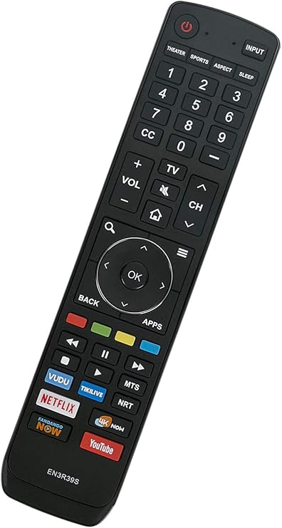 EN3R39S Remote Control Replacement for Sharp Smart TV