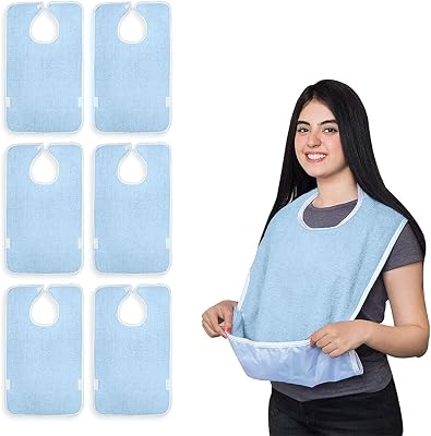 Avalon Towels Waterproof Adult Bibs for Women, Clothing Protector bibs for adults senior citizens washable