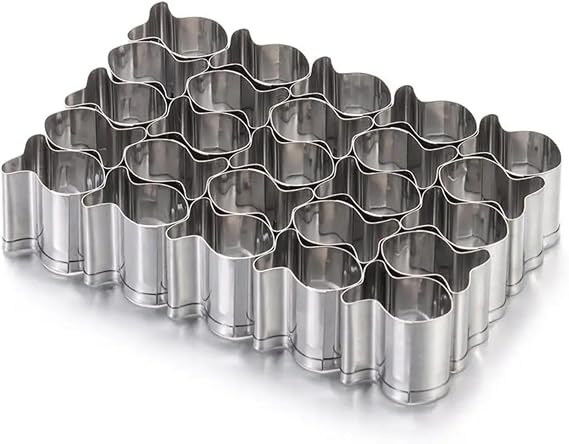 Silver Stainless Steel Goldfish Cracker 25 Hole for Baking Party Cake Decor